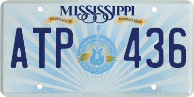MS license plate ATP436
