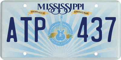 MS license plate ATP437