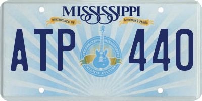 MS license plate ATP440