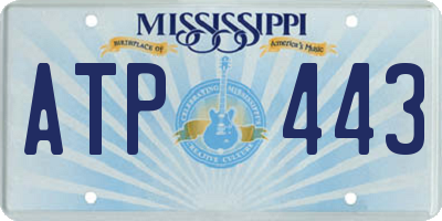 MS license plate ATP443