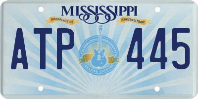 MS license plate ATP445
