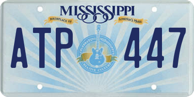 MS license plate ATP447