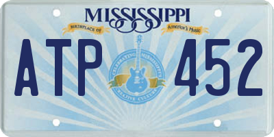 MS license plate ATP452