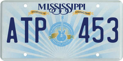 MS license plate ATP453