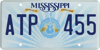 MS license plate ATP455