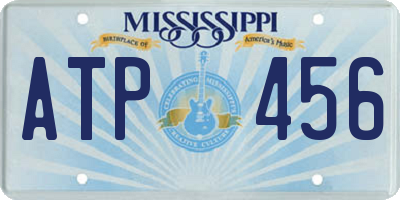 MS license plate ATP456