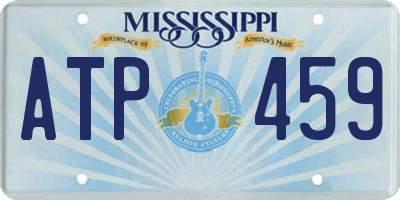 MS license plate ATP459