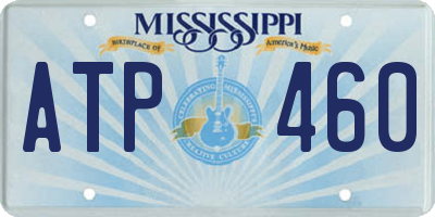 MS license plate ATP460