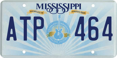 MS license plate ATP464