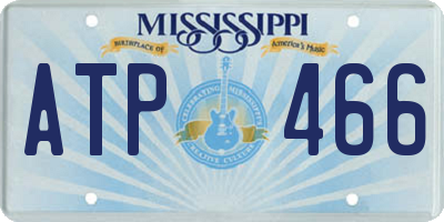 MS license plate ATP466