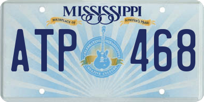 MS license plate ATP468