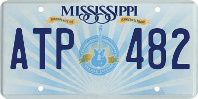 MS license plate ATP482