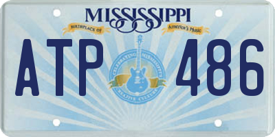 MS license plate ATP486