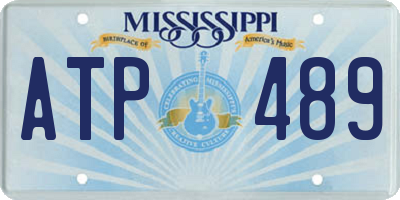 MS license plate ATP489