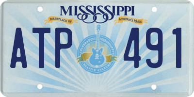 MS license plate ATP491