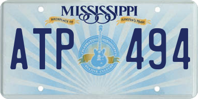 MS license plate ATP494