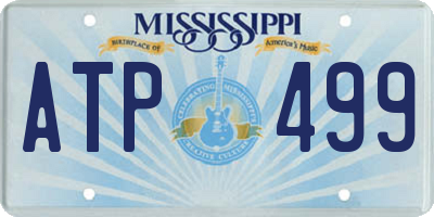 MS license plate ATP499