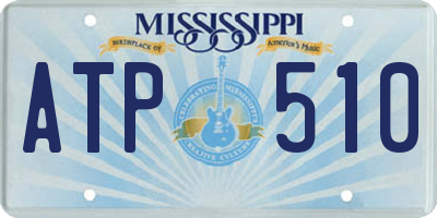 MS license plate ATP510