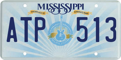 MS license plate ATP513