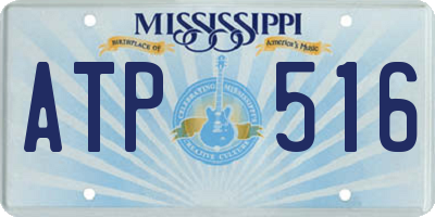 MS license plate ATP516