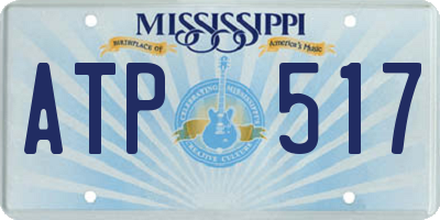 MS license plate ATP517