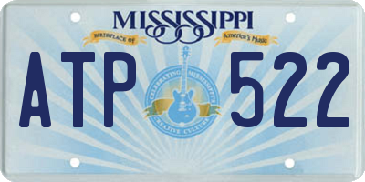 MS license plate ATP522