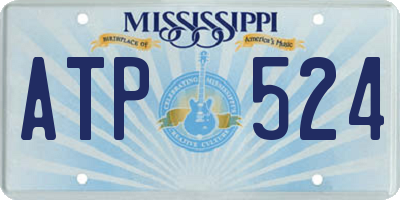 MS license plate ATP524