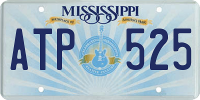 MS license plate ATP525
