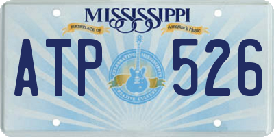 MS license plate ATP526