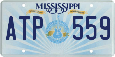 MS license plate ATP559
