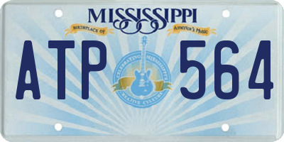 MS license plate ATP564