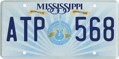 MS license plate ATP568