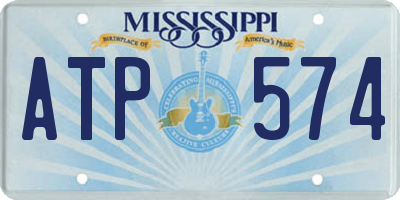MS license plate ATP574
