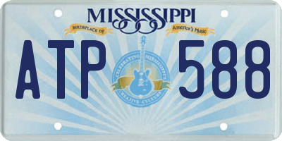 MS license plate ATP588