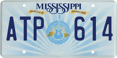 MS license plate ATP614