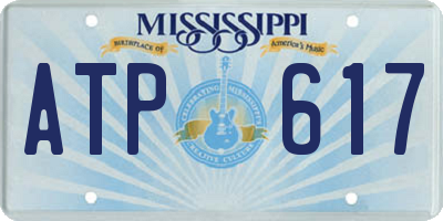 MS license plate ATP617