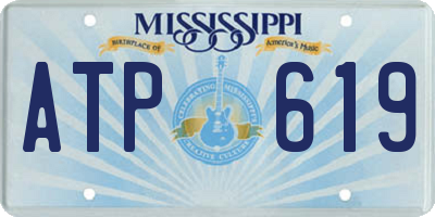 MS license plate ATP619
