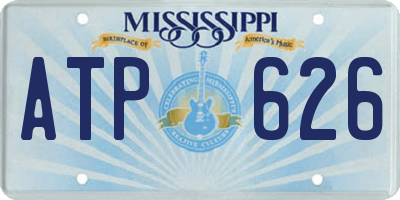 MS license plate ATP626