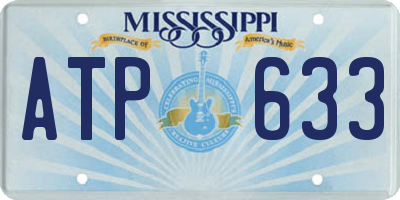 MS license plate ATP633
