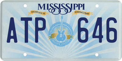 MS license plate ATP646
