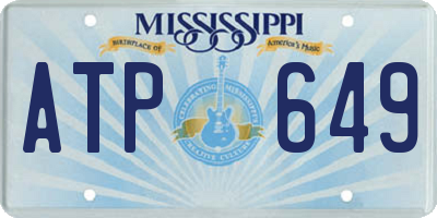 MS license plate ATP649