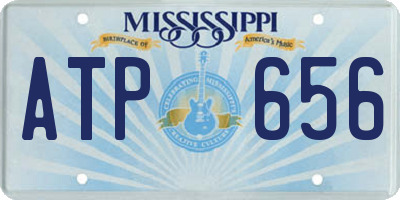 MS license plate ATP656