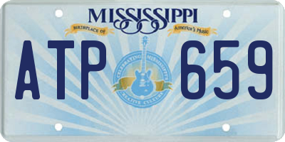 MS license plate ATP659