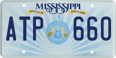 MS license plate ATP660