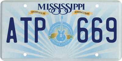 MS license plate ATP669