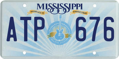 MS license plate ATP676