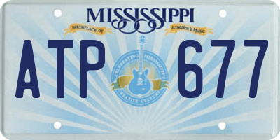 MS license plate ATP677