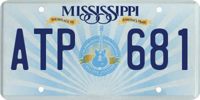 MS license plate ATP681