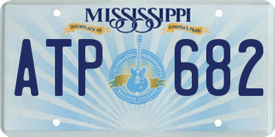 MS license plate ATP682