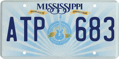 MS license plate ATP683